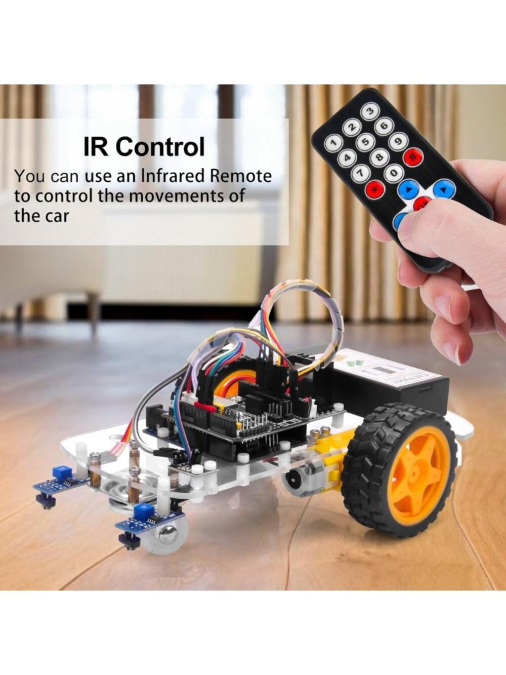 2WD Robot Car Starter Kit for Arduino - Smart Educational Robotics, Build & Code - Picture 4 of 9
